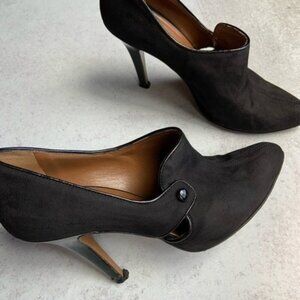 Hobbs London Suede Heels w/ Cutouts